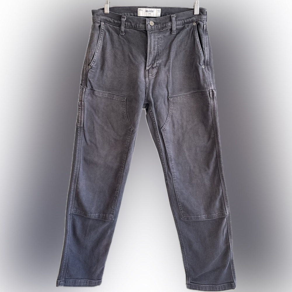 Hollister Men’s Gray Loose Fit Carpenter Jeans. Size 30. Like new!